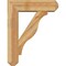 Ekena Millwork Funston Craftsman Rough Sawn Bracket w/ Offset Brace, Western Red Cedar, 8"W x 28"D x 36"H BKT0806X28X36FST04RWR - alternate 3
